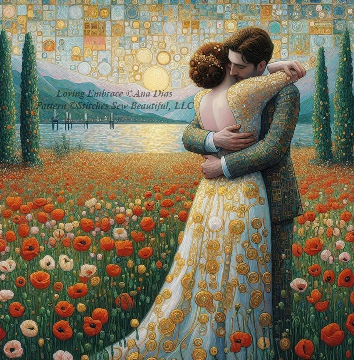 Loving Embrace (Small) counted cross stitch pattern by Ana Dias