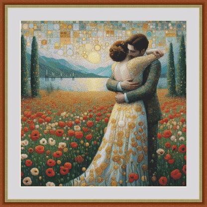 Loving Embrace (Small) counted cross stitch pattern by Ana Dias