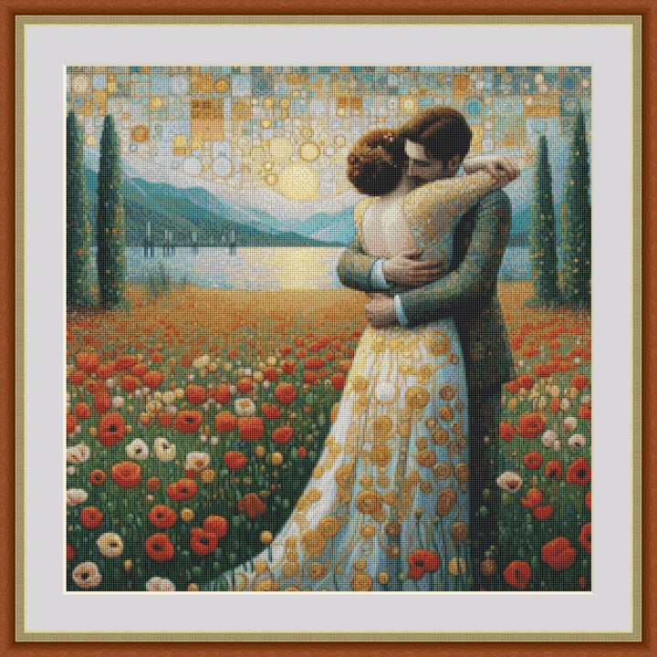 Loving Embrace (Small) counted cross stitch pattern by Ana Dias