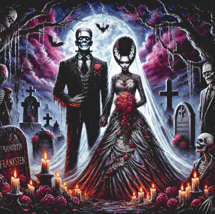 A Monstrous Love (Max Size/Color) counted cross stitch pattern by Eder Jose Rosa