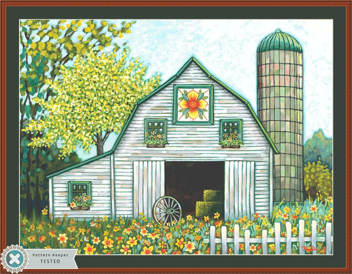 Daffodil Farm (Max Size/Color) counted cross stitch pattern by Peggy Davis/Porterfields Fine Art LIcensing