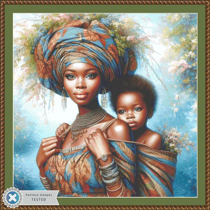 A Mother's Love counted cross stitch pattern by Ana Dias