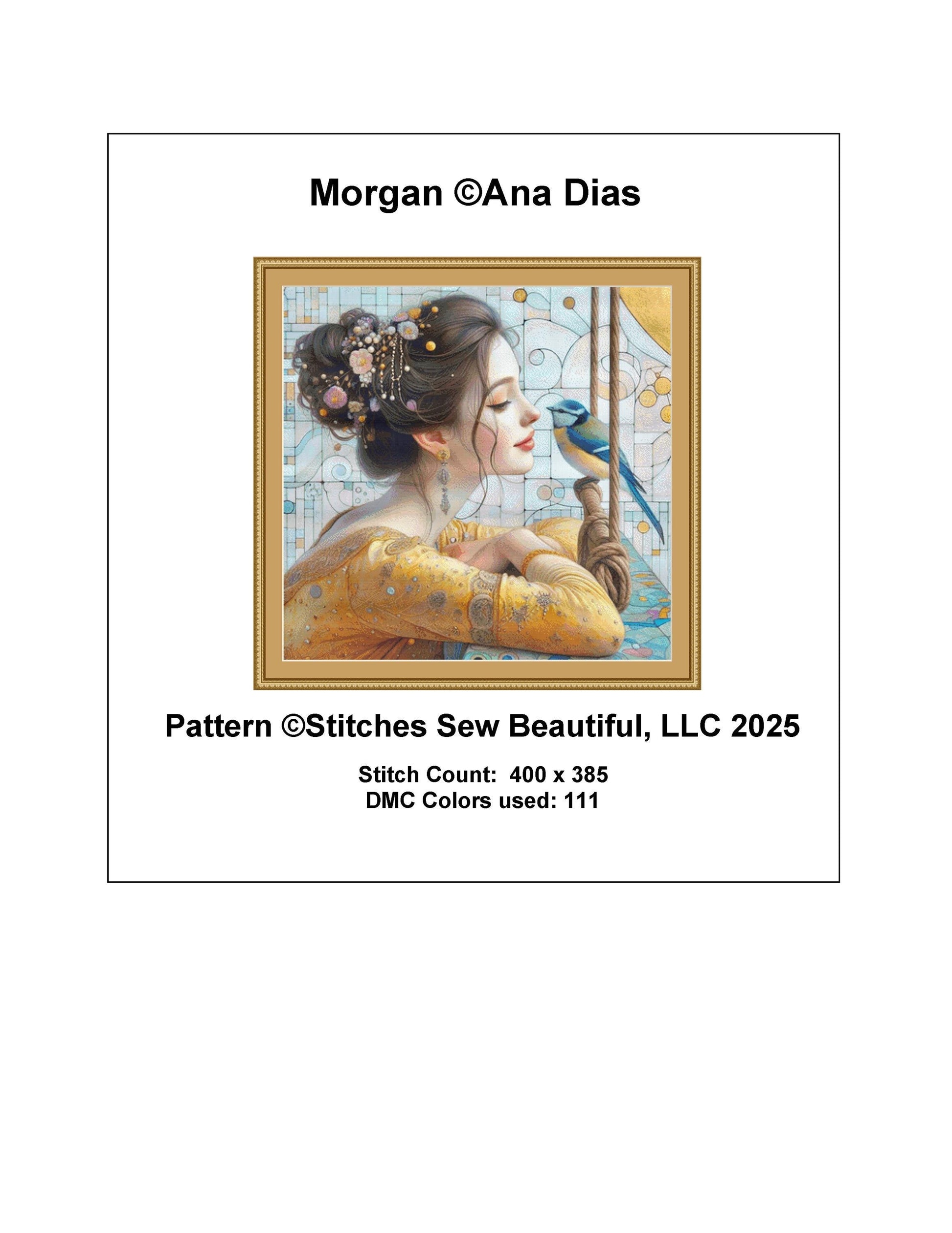 Morgan counted cross stitch pattern by Ana Dias