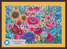 Floral Frenzy counted cross stitch pattern by Peggy Davis/Porterfields Fine Art Licensing