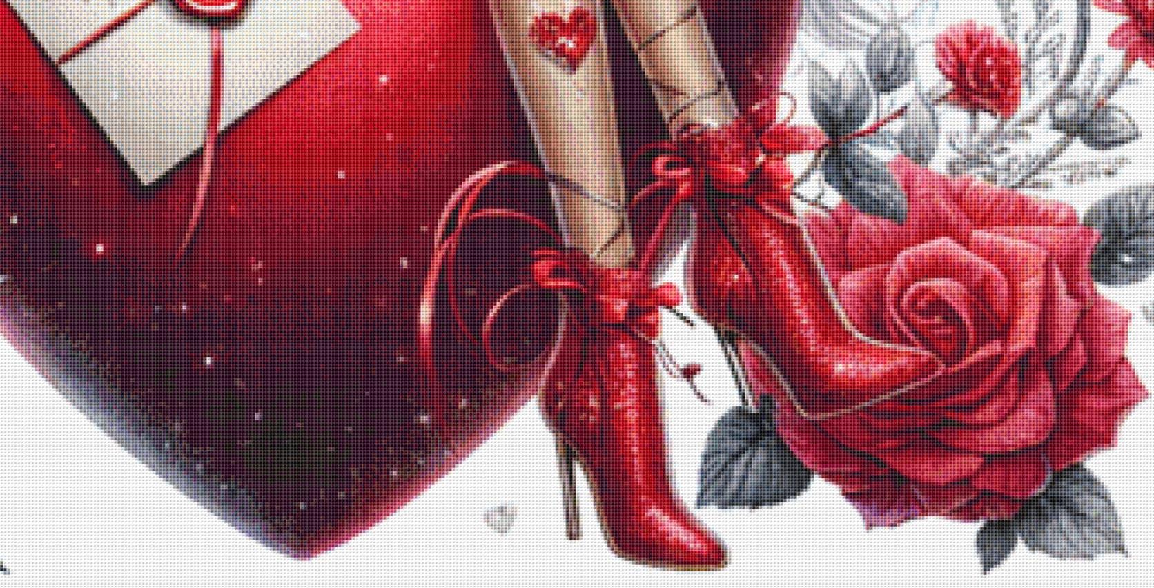 Valentine Fairy No. 8 (Max Size/Color) counted cross stitch pattern by Art Outrageous