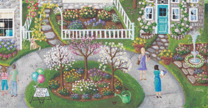 Home and Garden Show counted cross stitch pattern by Kim Leo licensed by JMS Art Licensing