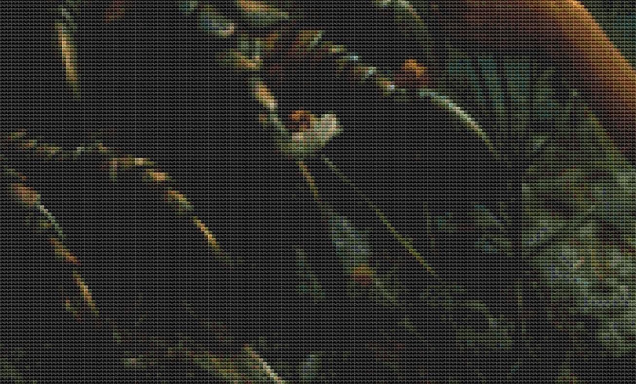 Even in Darkness Beauty can be Found counted cross stitch pattern by Serr.Kai A Quill & Ink