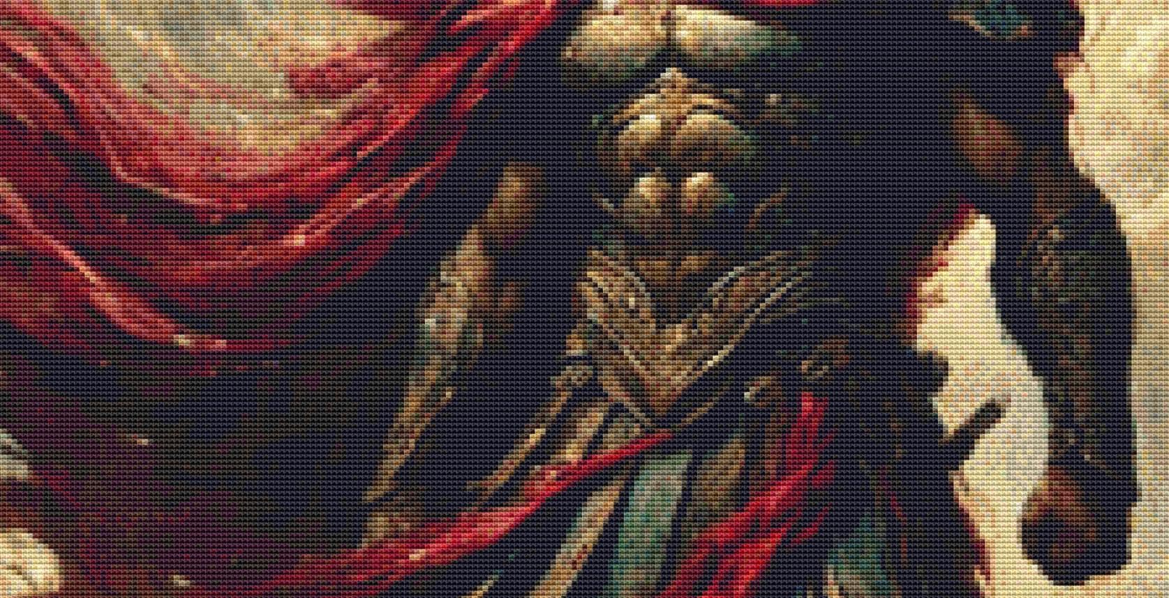 The Last Battle counted cross stitch pattern by Eder Jose Rosa