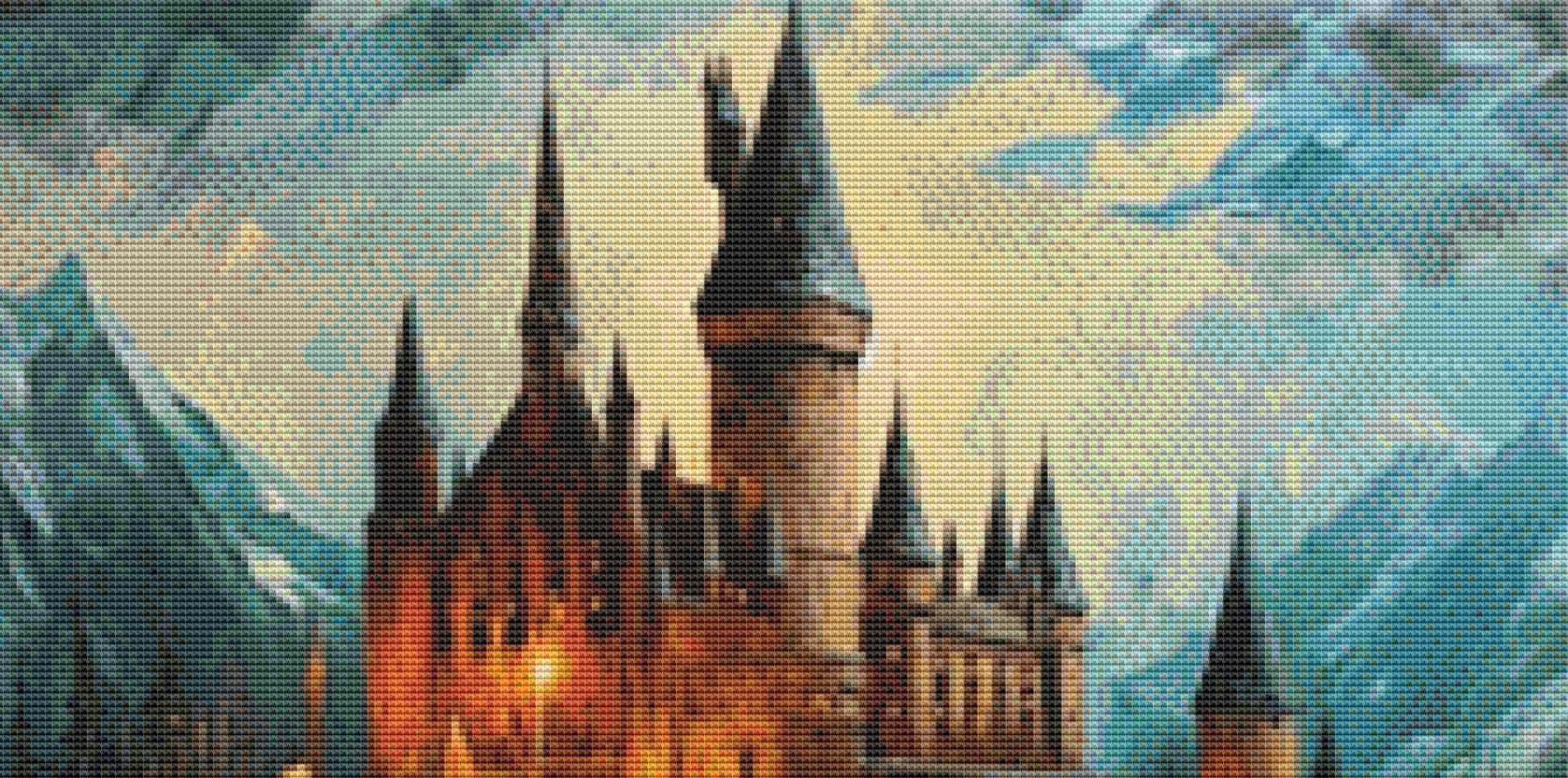 Castle (Small) counted cross stitch pattern by Eder Jose Rosa