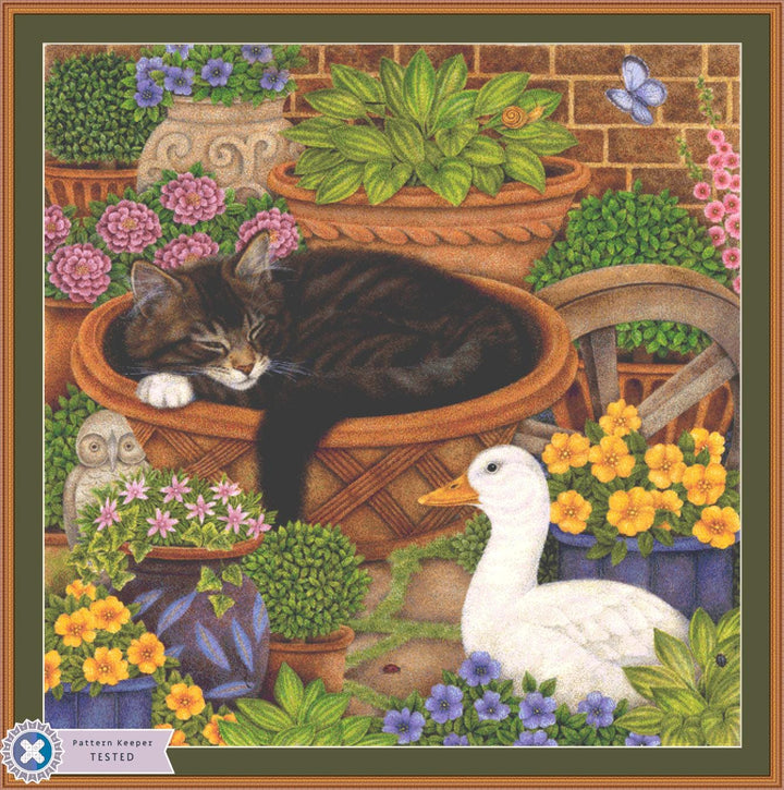 Just the Right Size (Max Size/Color) counted cross stitch pattern by Anne Mortimer/Porterfields Fine Art Licensing