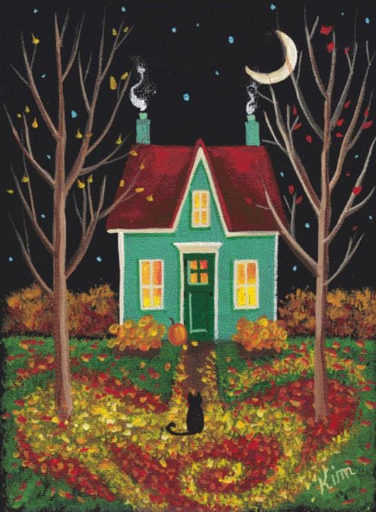 Autumn Mosaic 16 (Max Size/Color) counted cross stitch pattern by Kim Leo licensed by JMS Art Licensing