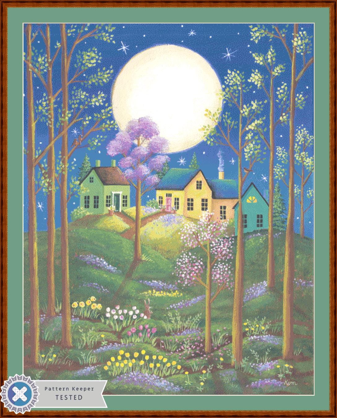 New Moon (Max Size/Color) counted cross stitch pattern by Kim Leo licensed by JMS Art Licensing