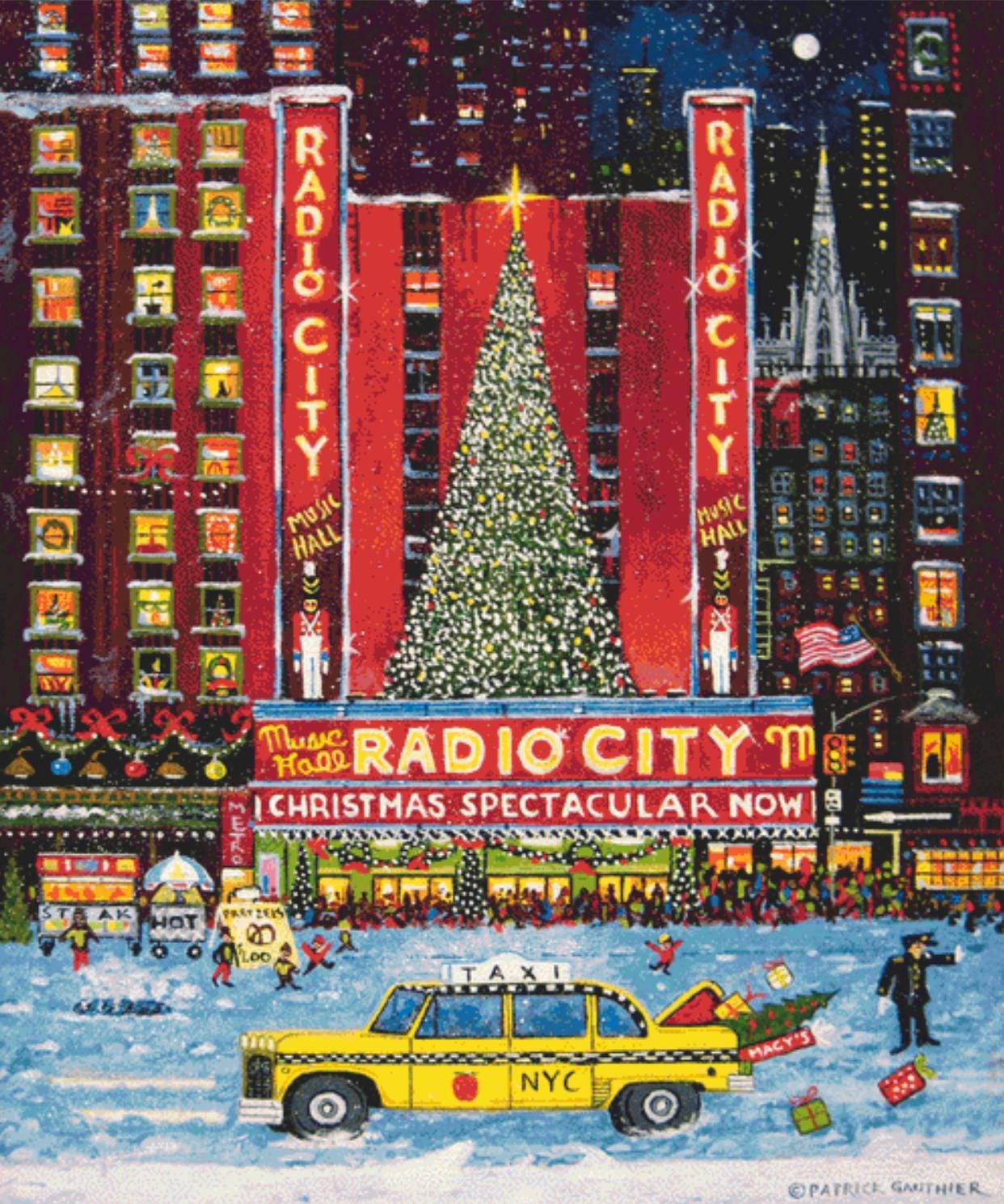 Radio City Christmas Spectacular (Max Size/Color) cross stitch pattern by Patrick Gauthier