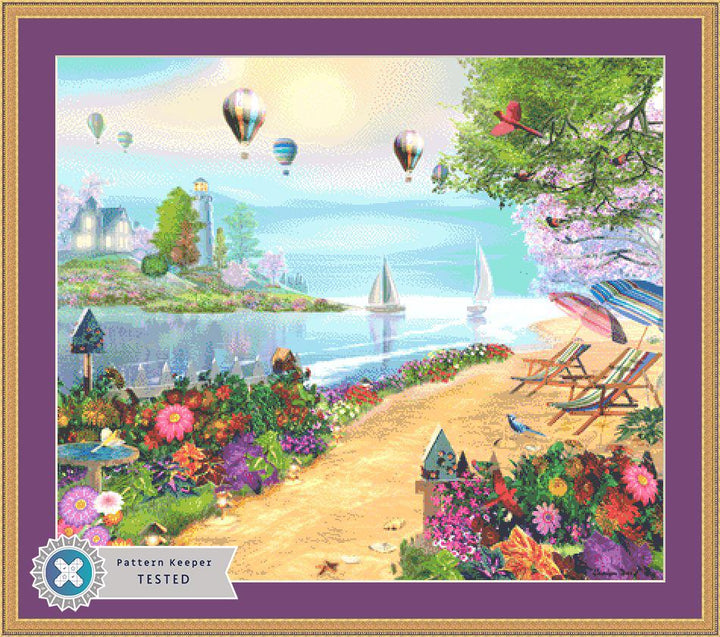 The Days Glory cross stitch pattern © Caplyn Dor/Porterfields Fine Art Licensing