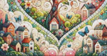 Everheart Mosaic (Small) counted cross stitch pattern by World of Love Hearts/Adrian G. Eyre