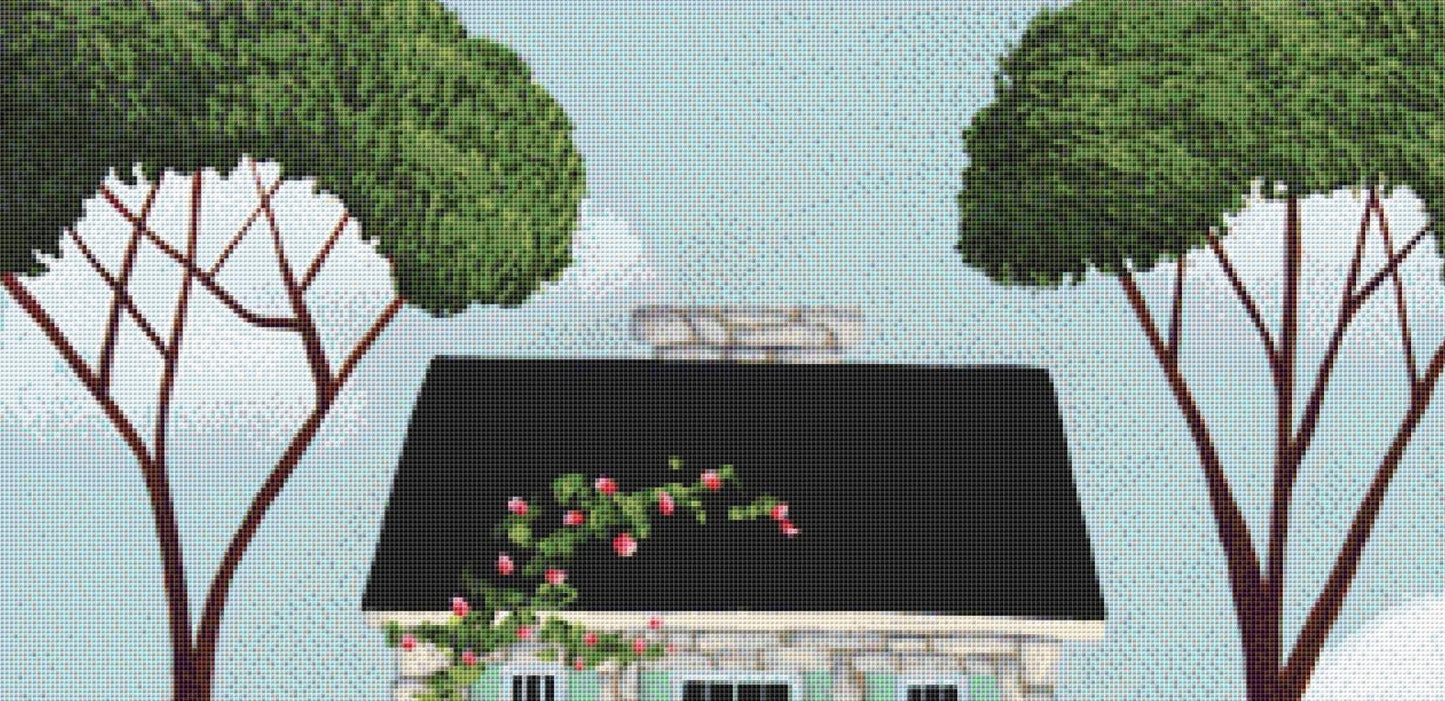 Brambleberry Cottage counted cross stitch pattern by Catherine Holman/Ansada Art Licensing Group, LLC