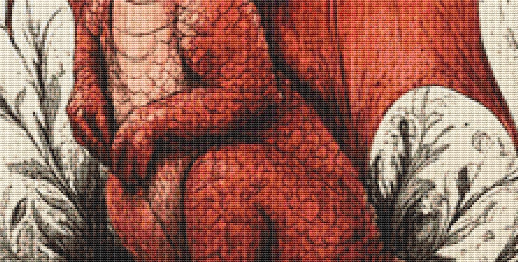 Dragon Hearts counted cross stitch pattern by Serr.Kai A Quill & Ink