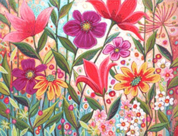 Fanciful (Small) counted cross stitch pattern by Peggy Davis/Porterfields Fine Art Licensing