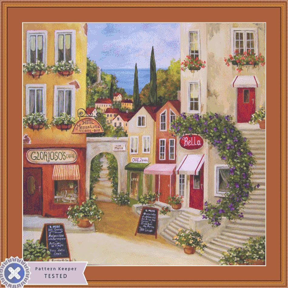 Via Maria Bella (Max Color) counted cross stitch pattern by Gwendolyn McShepard/Ansada Art Licensing Group, LLC