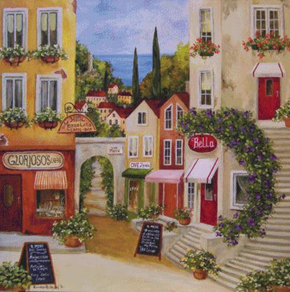 Via Maria Bella (Max Color) counted cross stitch pattern by Gwendolyn McShepard/Ansada Art Licensing Group, LLC
