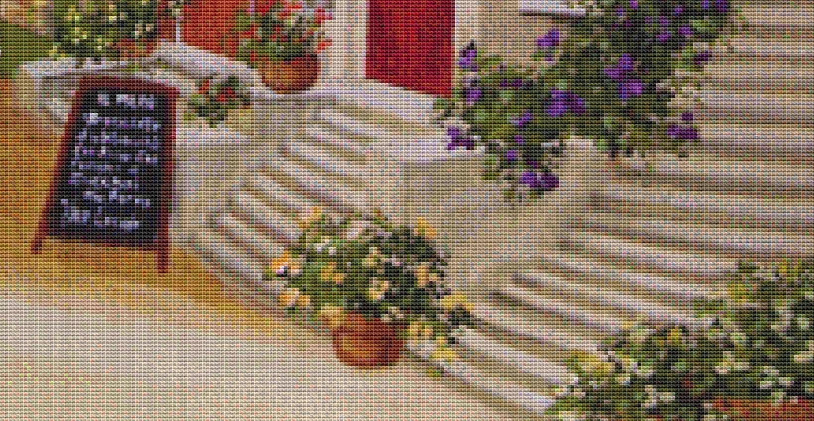 Via Maria Bella (Max Color) counted cross stitch pattern by Gwendolyn McShepard/Ansada Art Licensing Group, LLC