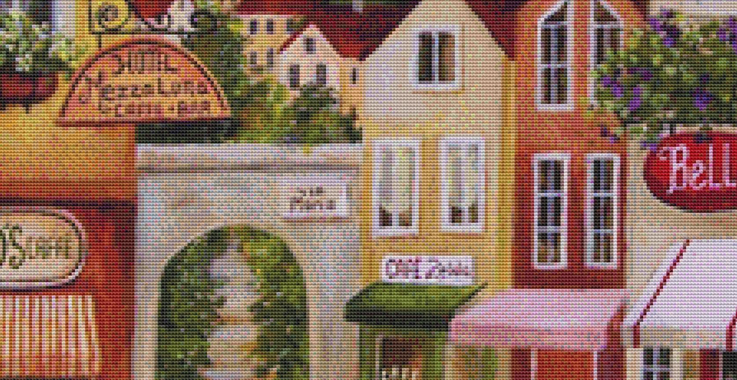 Via Maria Bella (Max Color) counted cross stitch pattern by Gwendolyn McShepard/Ansada Art Licensing Group, LLC