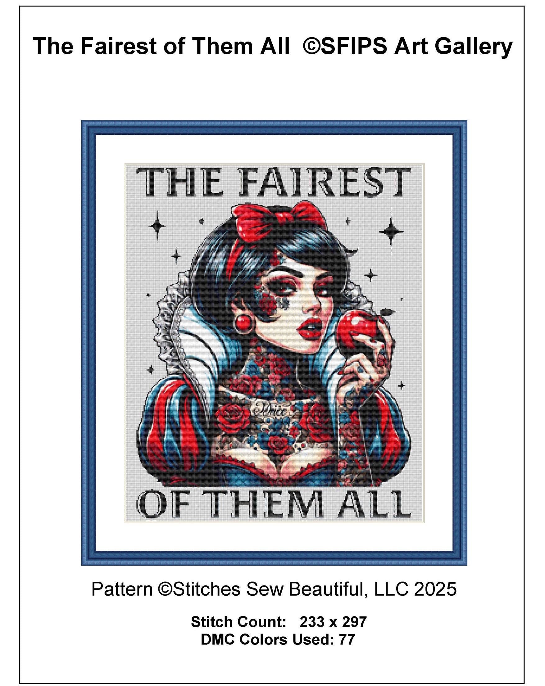 The Fairest of Them All cross stitch pattern by SFIPS Art Gallery