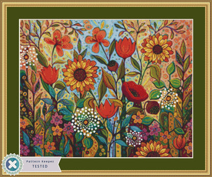 Joy in the Morning (Small) counted cross stitch pattern by Peggy Davis/Porterfields Fine Art Licensing