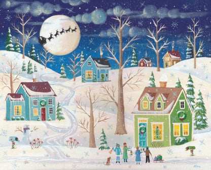 Christmas Carolers (Max Size/Color) counted cross stitch pattern by Kim Leo licensed by JMS Art licensing