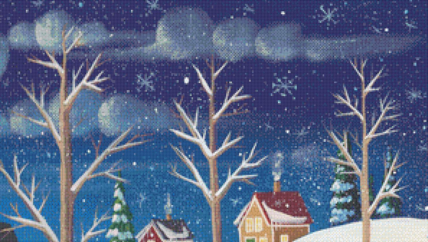 Christmas Carolers (Max Size/Color) counted cross stitch pattern by Kim Leo licensed by JMS Art licensing