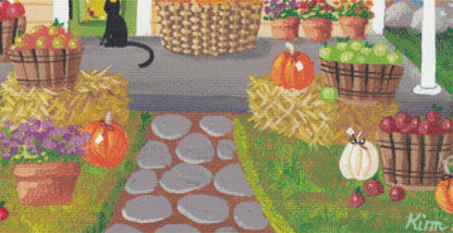 Clove Point Cider Mill (Max Size/Color) counted cross stitch pattern by Kim Leo licensed by JMS Art Licensing