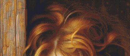 Hidden counted cross stitch pattern by Ingrid Jean AI Art