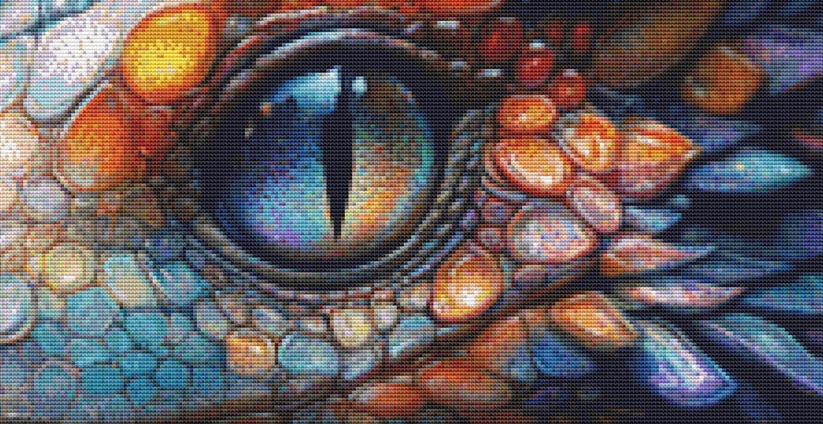 Poppy! counted cross stitch pattern by Serr.Kai A Quill & Ink