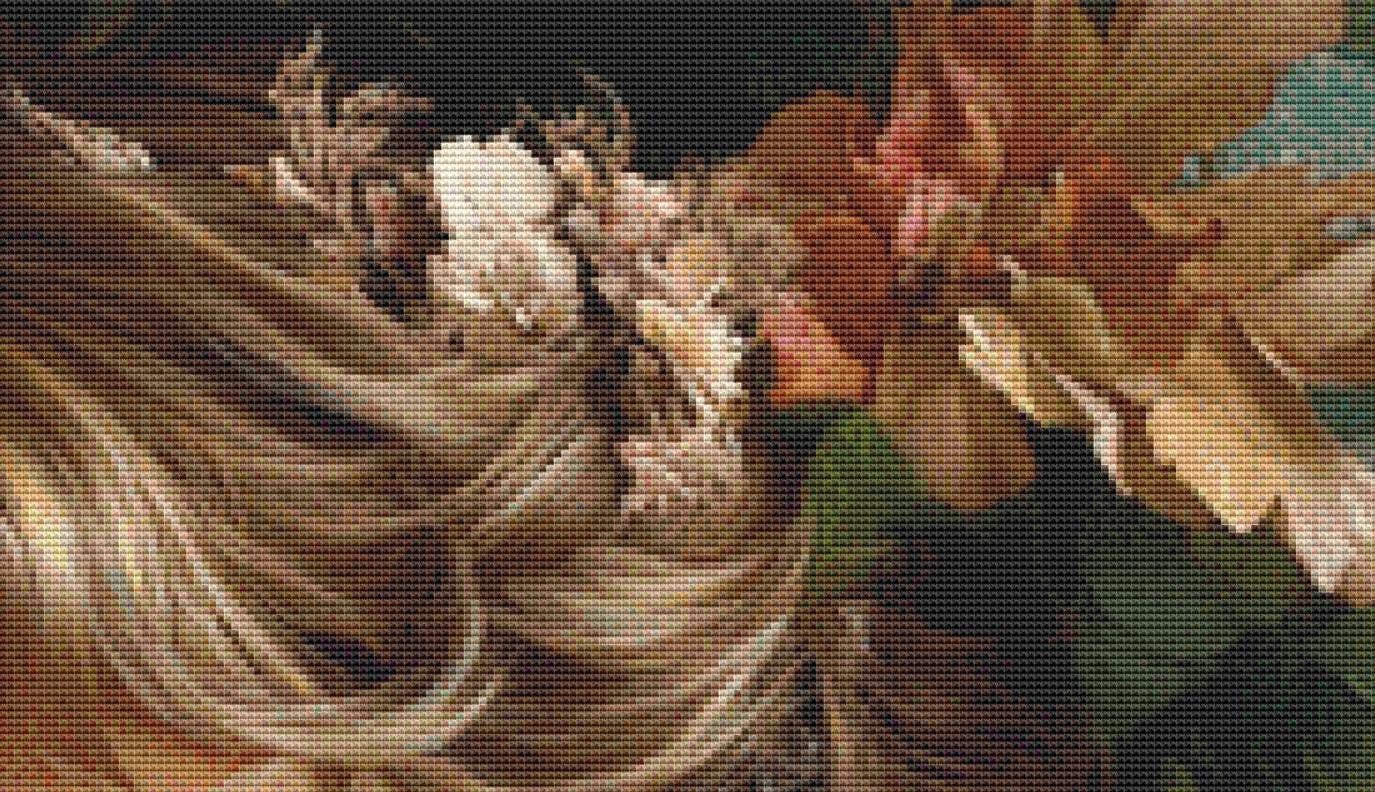 Angelic counted cross stitch pattern by Eder Jose Rosa