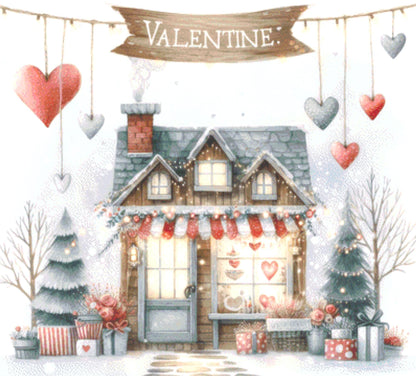 Valentine Shop No. 7 counted cross stitch pattern by Escape Journals