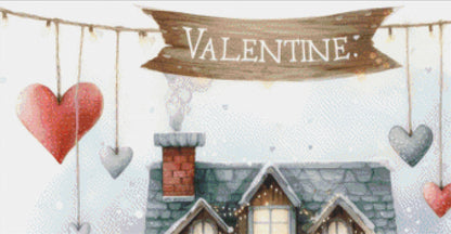 Valentine Shop No. 7 counted cross stitch pattern by Escape Journals