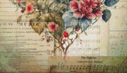 Heart of Roses (Small) counted cross stitch pattern by Sharm Studio