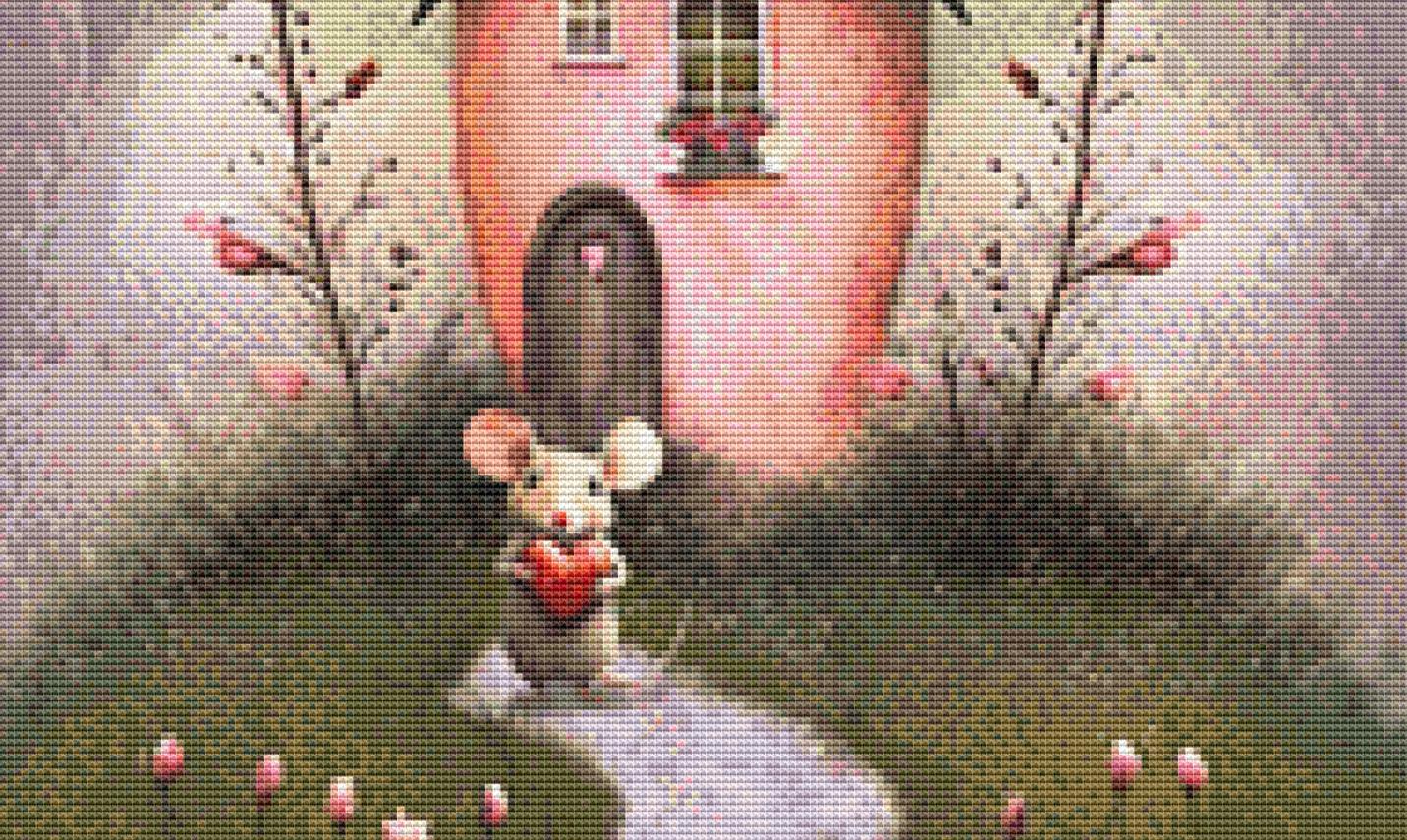 House Mouse (Small) counted cross stitch pattern by Tammy L. Gross