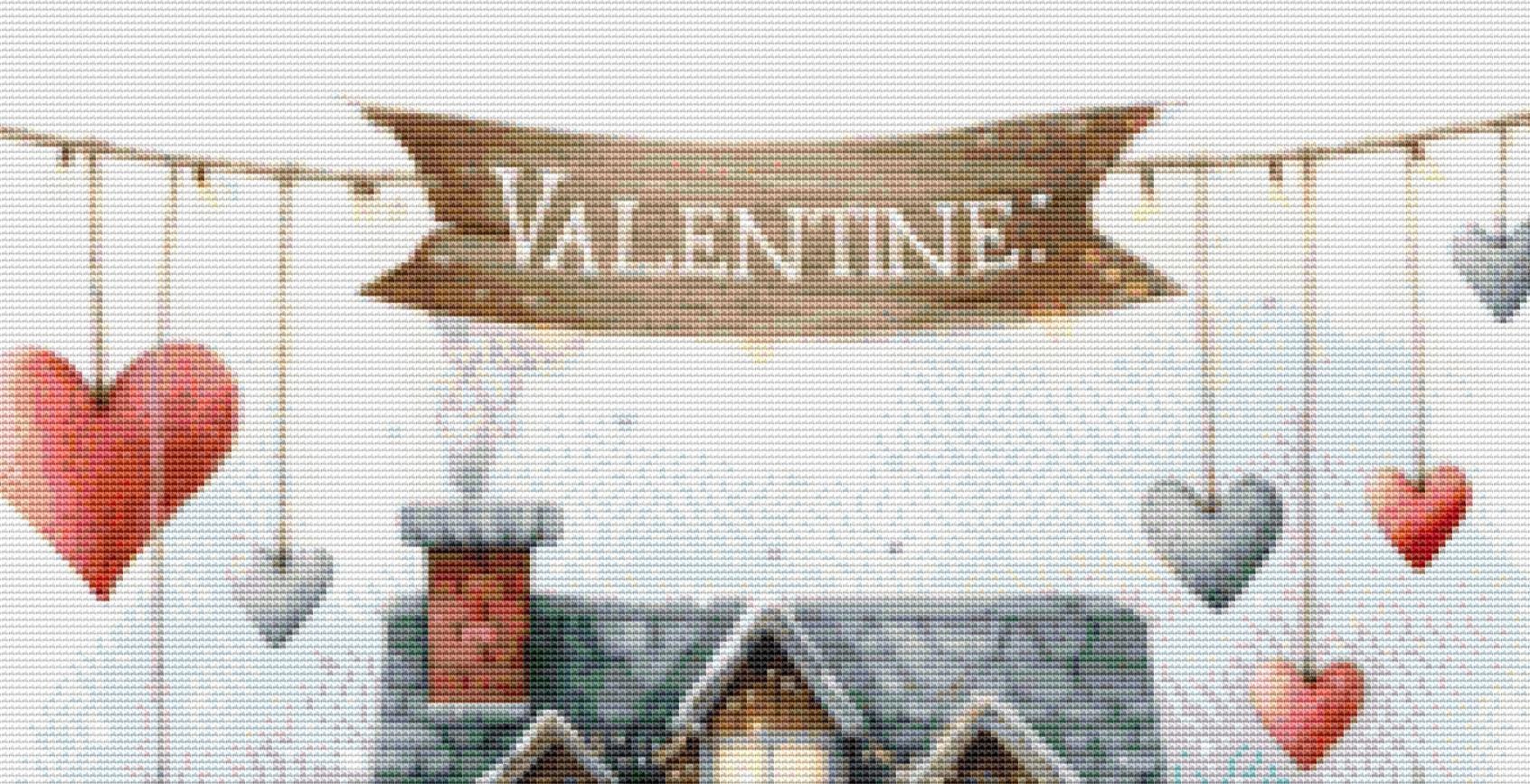 Valentine Shop No. 7 (Small) counted cross stitch pattern by Escape Journals