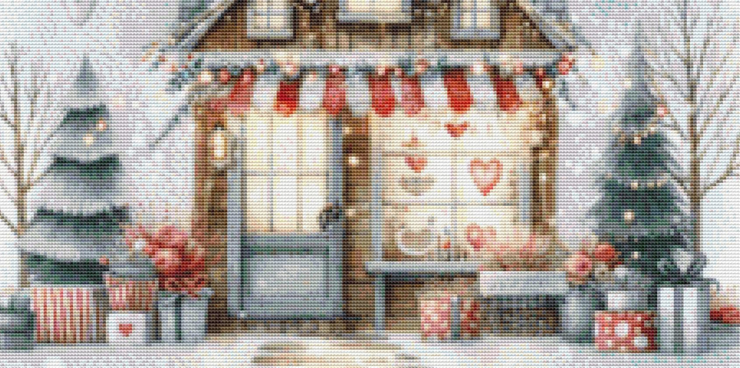 Valentine Shop No. 7 (Small) counted cross stitch pattern by Escape Journals