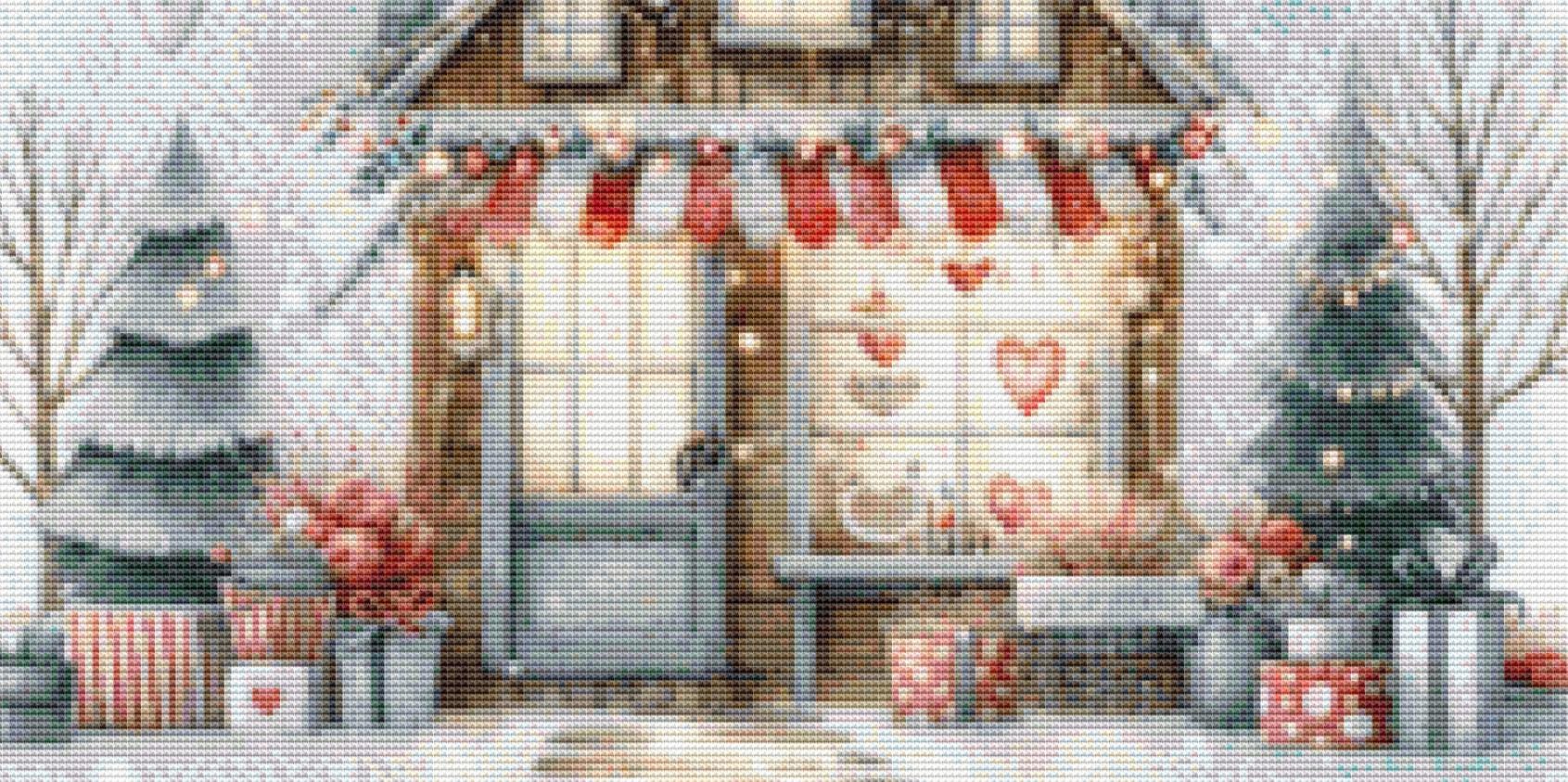 Valentine Shop No. 7 (Small) counted cross stitch pattern by Escape Journals