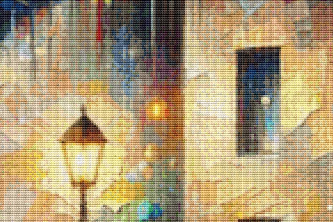 Cobblestone Dream counted cross stitch pattern by World of Love Hearts/Adrian G. Eyre