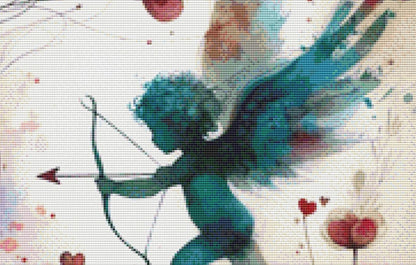 When Love Strikes counted cross stitch pattern by World of Love Hearts/Adrian G. Eyre