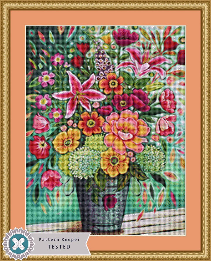 Florenza (Small) counted cross stitch pattern by Peggy Davis/Portefields Fine Art Licensing