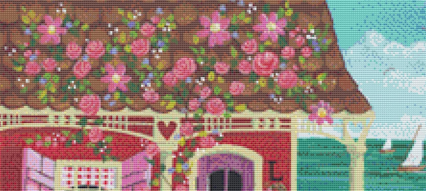 Sweet Valentine (Small) counted cross stitch pattern by Kim Leo licensed by JMS Art Licensing