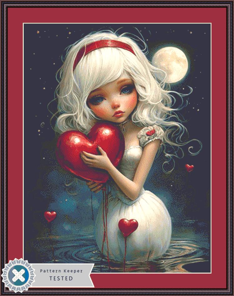 Lovesick counted cross stitch pattern by Ingrid Jean