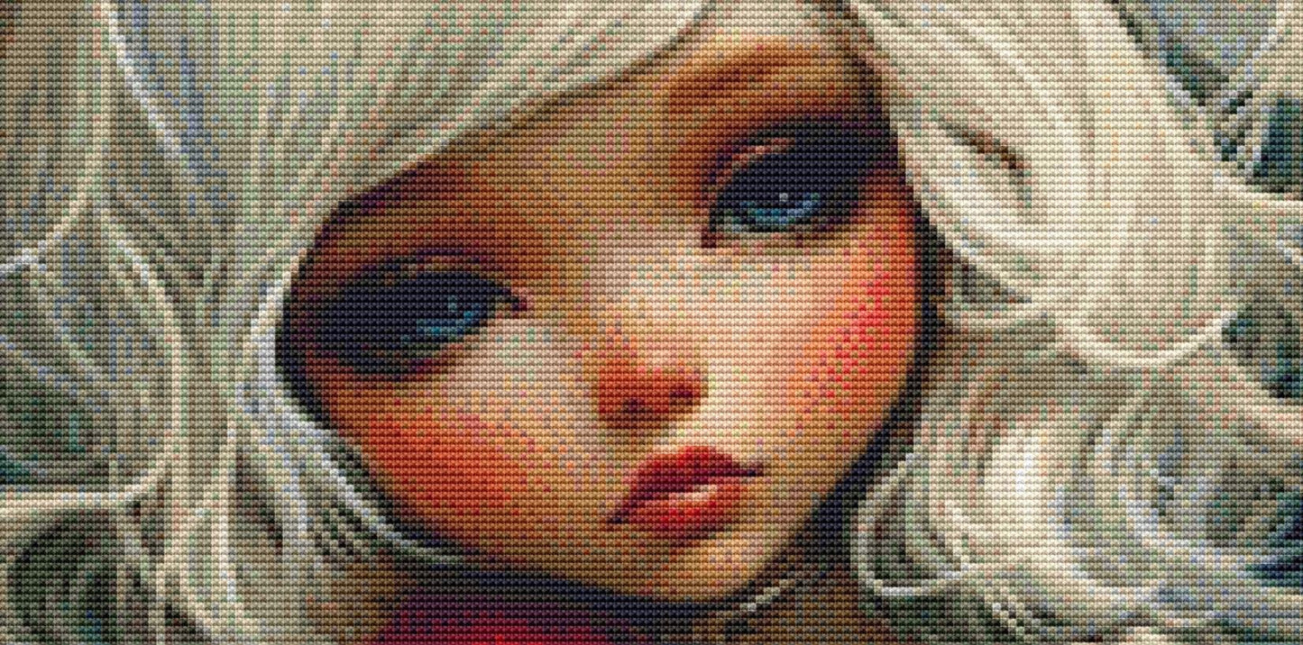 Lovesick counted cross stitch pattern by Ingrid Jean