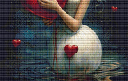 Lovesick (Small) counted cross stitch pattern by Ingrid Jean