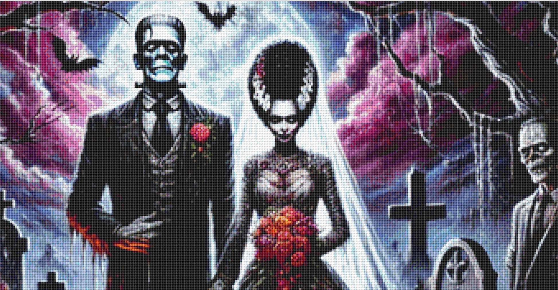 A Monstrous Love cross stitch pattern by Eder Jose Rosa