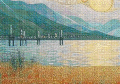 Loving Embrace (Max Size/Color) counted cross stitch pattern by Ana Dias